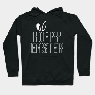 Simple Minimalist Hoppy Easter Pun Typography Hoodie